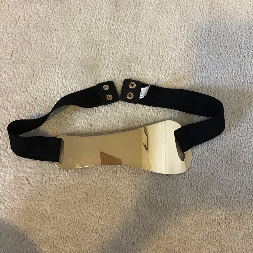 Gold Plate Black Belt